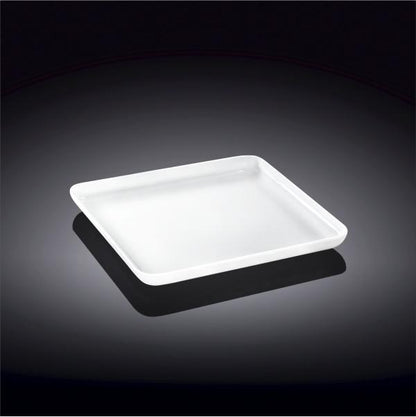 Set Of 12 Small White Square Dish 5" inch X 5" inch | 13 X 13 Cm