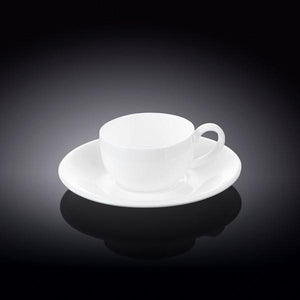 3 OZ | 100 ML COFFEE CUP & SAUCER - WILMAX PORCELAIN WILMAX