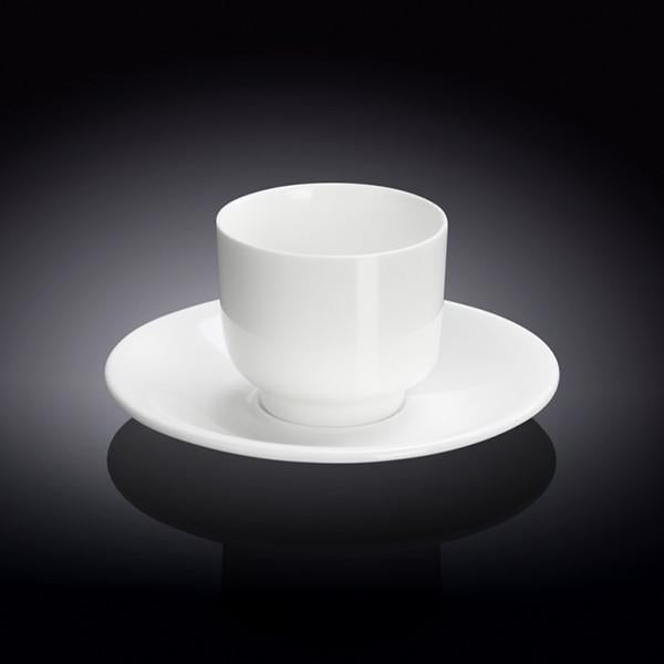 5 OZ | 150 ML TEA CUP & SAUCER - WILMAX PORCELAIN WILMAX