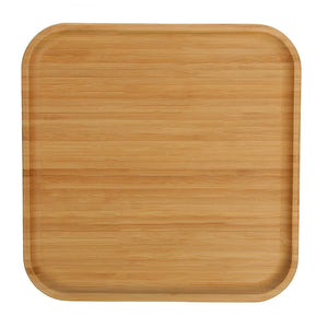 Bamboo Square Platter 12" inch X 12" inch | For Appetizers / Barbecue / Steak