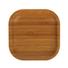 Natural Bamboo Plate 4"X 4" | 10 Cm X 10 Cm WL-771017/A