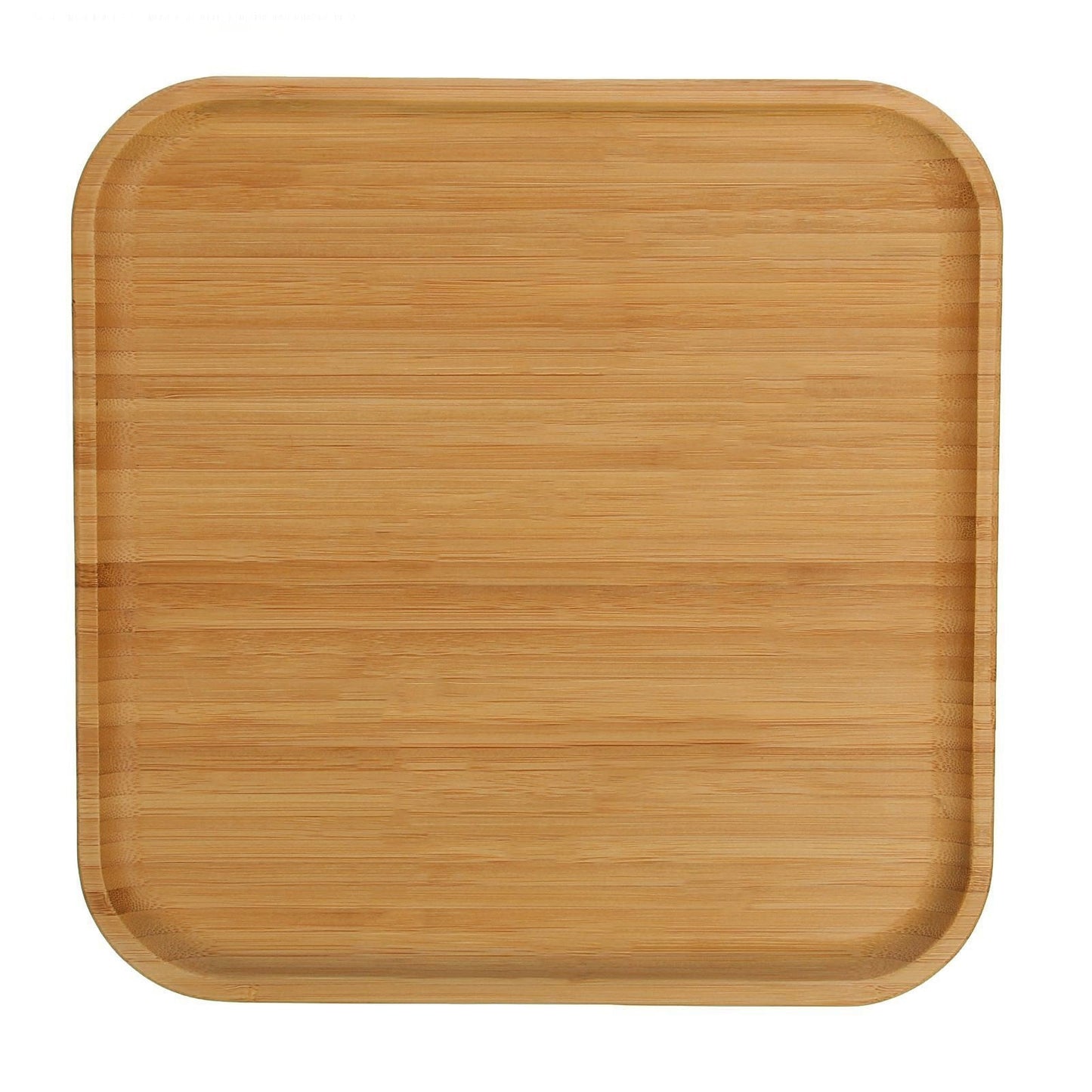 Set Of 6 Bamboo Square Platter 12" inch X 12" inch | For Appetizers / Barbecue / Steak