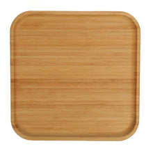 Set Of 6 Bamboo Square Platter 12" inch X 12" inch | For Appetizers / Barbecue / Steak