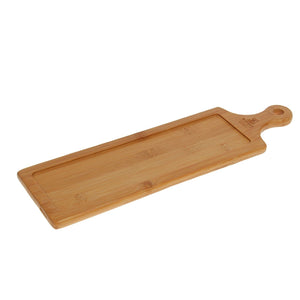 Bamboo Tray 15.5" inch X 4.5" inch | For Appetizers / Barbecue / Burger Sliders