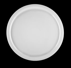 Set Of 3 White Personal Pizza Plate 14" inch | 35.5 Cm