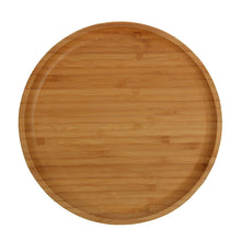 Set Of 3 Bamboo Round Plate 10" inch |For pizza / Barbecue / Steak