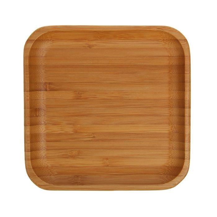 500 PACK) 6” Inch Square Bamboo Plates – NATUREZWAY