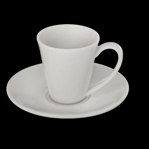Fine Porcelain 4 Oz | 110 Ml Coffee Cup & Saucer WL-993054AB
