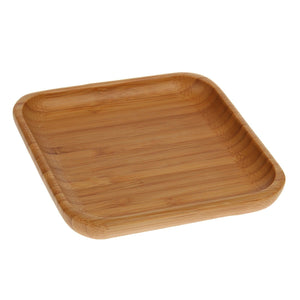 Set Of 6 Bamboo Square Plate 6" inch X 6" inch |For Appetizers