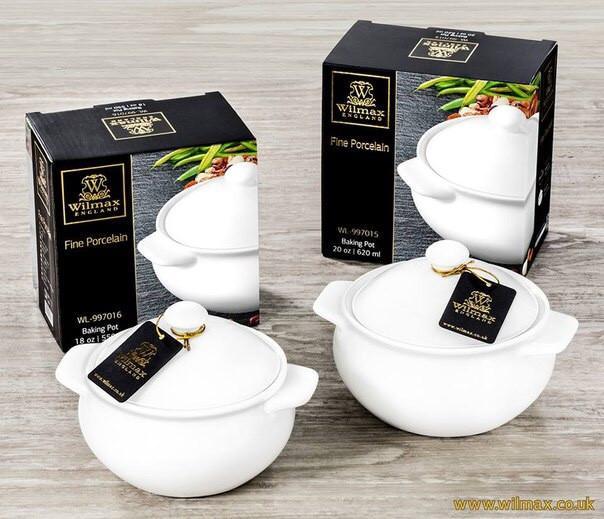 BAKING POT 19 OZ | 550 ML IN COLOUR BOX - WILMAX PORCELAIN WILMAX